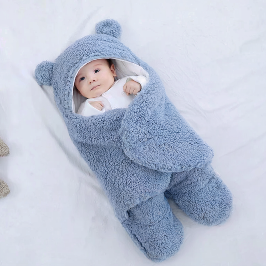 Baby Swaddle Blanket Cute Bear Receiving Swaddling Wrap Newborn Baby Girl Soft Fleece Sleeping Bag & Sleep Sack Baby for Newborn Vintage Baby Gown Rabbit Bear Baby Organic Clothes Stripe Jumpsuit