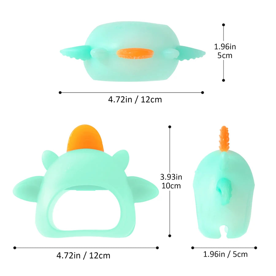 1PC Silicone Baby Teether Toys Dental Care Baby Stuff Cartoon Animal Shape Baby Toys Food Grade Baby Items Baby Health Care